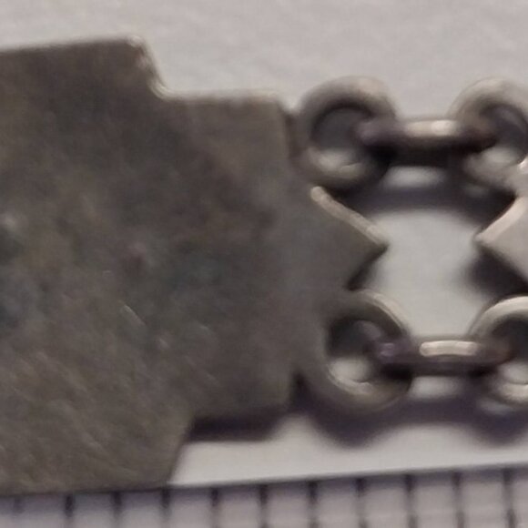 Vintage Art Deco 1930's Sterling Enamel Marcasite Bracelet - Picture 6 of 8